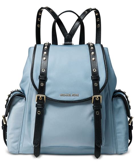 Michael Kors Leila Medium Flap Nylon Backpack 